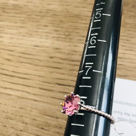 Swarovski authentic Crystals ring White Rhodium plated - Picture 9 of 10